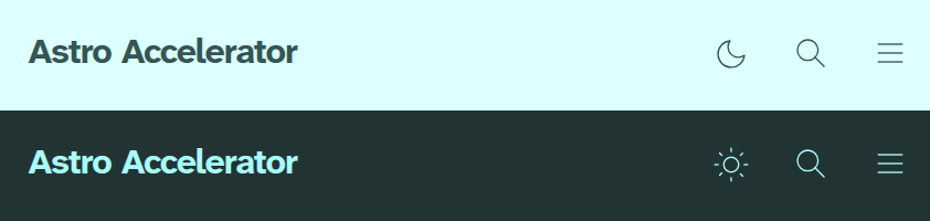 The light/dark mode toggle